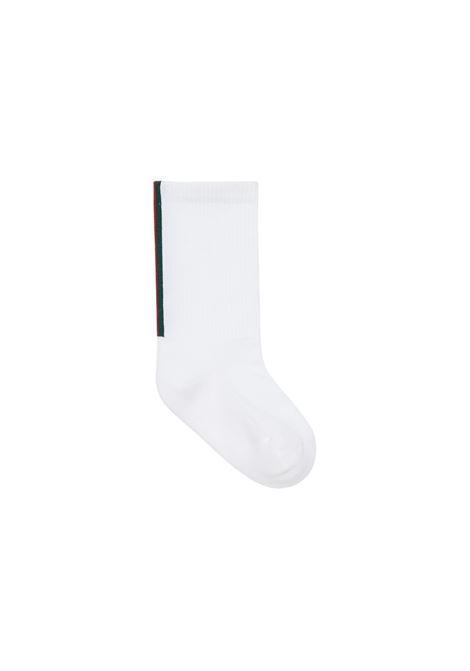 White Socks With Web Tape GUCCI KIDS | 802752-4KACK9066
